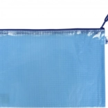 Mrežasta zip vrećica A5 plava
