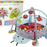 Edukativna igraća podloga bubamara s ogradicom i lopticama