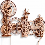 WOODEN CITY 3D puzzle Steampunk zidni sat 269 dijelova