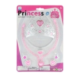 Set za princezu – kruna, ogrlica, naušnice i prsten