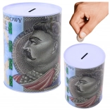 Metalna kasica s motivom novčanice 500 PLN 16 × 12 cm