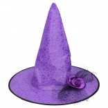 Karnevalski set vještičji šešir ljubičasti