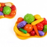 Plastični set voća i povrća s pladnjem