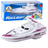 Bijeli motorni čamac na baterije