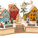 Božićna drvena lampa – zimsko selo small foot