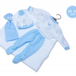 Llorens odjeća za lutku New Born 35–36 cm, 3-dijelni set s dekicom
