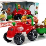 Glazbeni traktor s prikolicom i životinjama na baterije