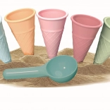 Androni kalupi za pijesak – sladoled, set od 6 dijelova