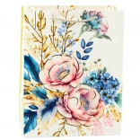 Poklon vrećica s cvijećem i zlatnim elementima