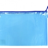 Mapa s patentnim zatvaračem A4 plava, mrežasta