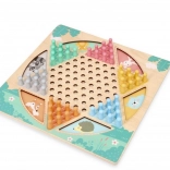 Drvena obostrana društvena igra – HALAMA i Zmije i ljestve