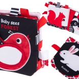 Kontrastna tekstilna knjiga za bebe Šuma