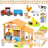 VIGA drvena farma s kućom i traktorom