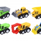 Građevinska vozila na povratni pogon 6 kom, 6 cm