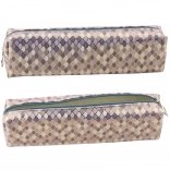 Stilna pernica s motivom morskih ljuski - ljubičasta i zlatna