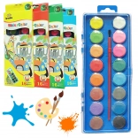 Školske akvarelne boje 16 boja s kistom