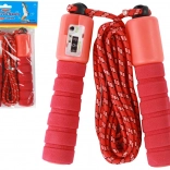 Skakanka crvena s brojačem 275 cm regulacija fitness