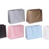 Poklon-vrećica od papira s univerzalnim motivom, veličina S, 23 × 18 × 10 cm