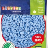 Glačane perlice Playbox pastelno plave 1000 kom