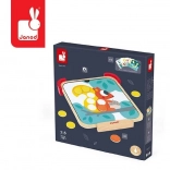 Magnetička drvena slagalica s pločom Učim boje JANOD