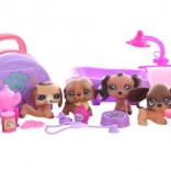 set psića s dodacima za igru i njegu