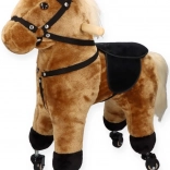 Smeđi konjić na kotačićima