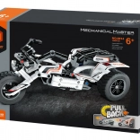 Konstrukcijski set trike motocikla s povratnim pogonom, 198 dijelova