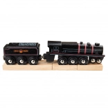 Drvena replika parne lokomotive Bigjigs Rail Black 5