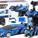 Robotski auto transformacije R/C 1:10 Plavo upravljanje gestama