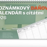 Stolni kalendar Notique Bilješkama Porezni s Citati 2026
