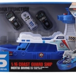 Brod na baterije sa svjetlima i zvukovima s autićima