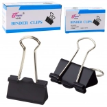 Univerzalne uredske štipaljke, opružni čelik, crne, 25 mm, 12 kom