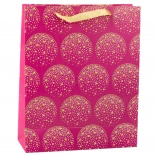 Elegantna poklon-vrećica zlatne zvijezde ružičasta