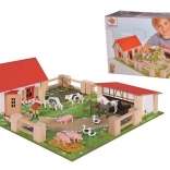 Drvena farma, 23 dijelova, 36 x 39 cm