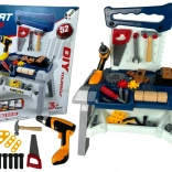 Dječja radionica s alatom i akumulatorskom bušilicom, 52 dijela