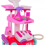 Dječji set za čišćenje s interaktivnim usisavačem i kolicima