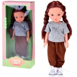 Lovely Girl lutka sa satenskim pletenicama u sportskom outfitu 33 cm