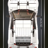 konstrukcijski set sportski automobil 1034 dijelova – bijeli