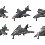 Metalno-plastični lovac 12 cm na povratni pogon, mix vrsta 6 kom u kutiji