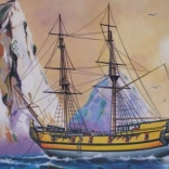 Model gusarskog broda Black Falcon 1:120