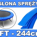 Zaštitni rub za opruge za vrtni trampolin 244 cm (8 FT) – plavi