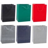 Poklon-vrećica s utisnutim kvadratima 23 × 18 × 10,5 cm