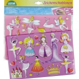 Crtaće šablone princeze i balerine LENA