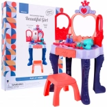 Interaktivni dječji toaletni stolić s čarobnim štapićem, fenom i 28 dodataka