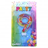 Rođendanska svjećica broj 9 – crtice