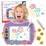 Woopie magnetska ploča za crtanje sa žigovima i šablonama