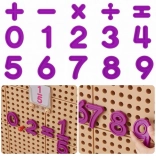 Masterkidz set brojki i matematičkih znakova za zidne STEM panele, 82 dijela