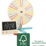 drveno kolo sreće s školskom pločom SMALL FOOT Active