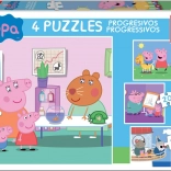 EDUCA Puzzle Pepa Pig 4u1