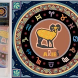 NORIMPEX dijamantno slikanje 7D Horoskopski znak Ovan 30x30 cm